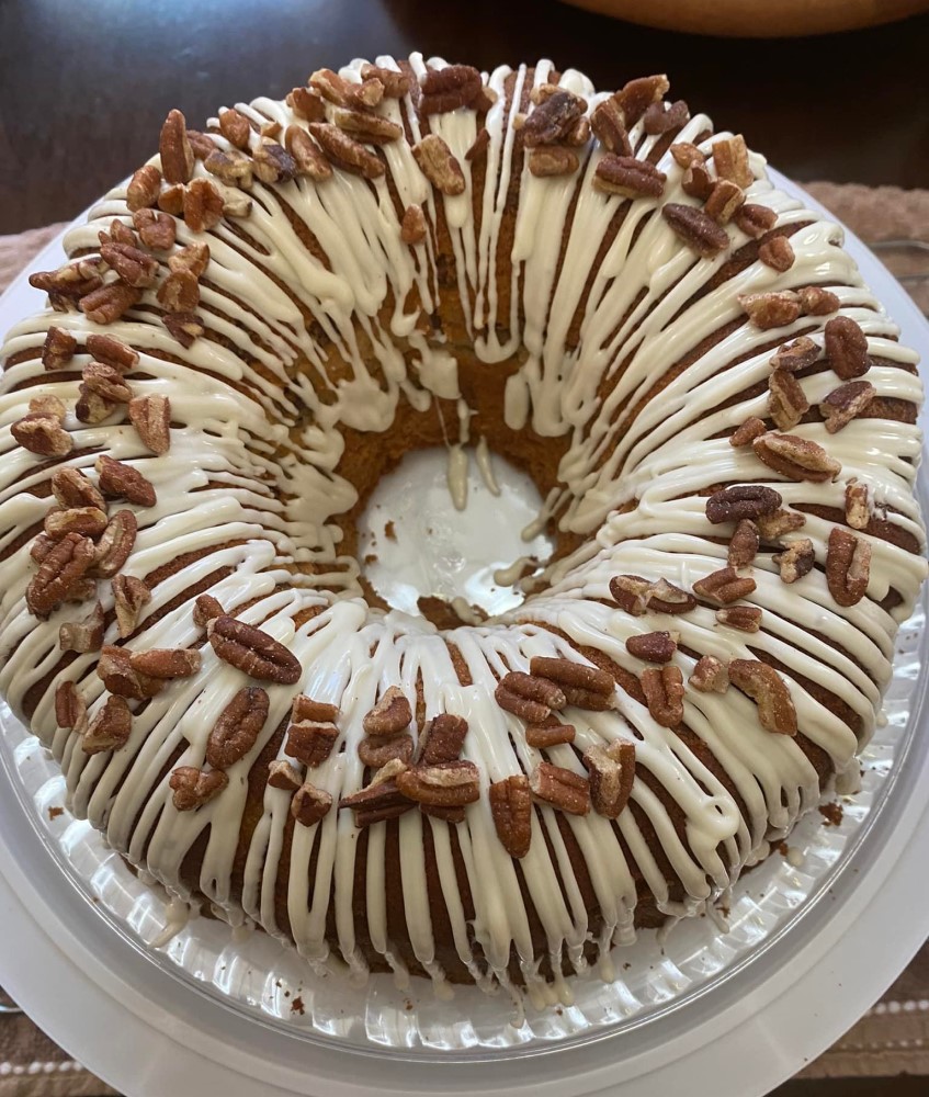 Bourbon Pecan Pound Cake